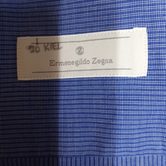 Ermenegildo Zegna Dress Shirt, French Cuffs, 16 1/2 - Picture 10 of 12